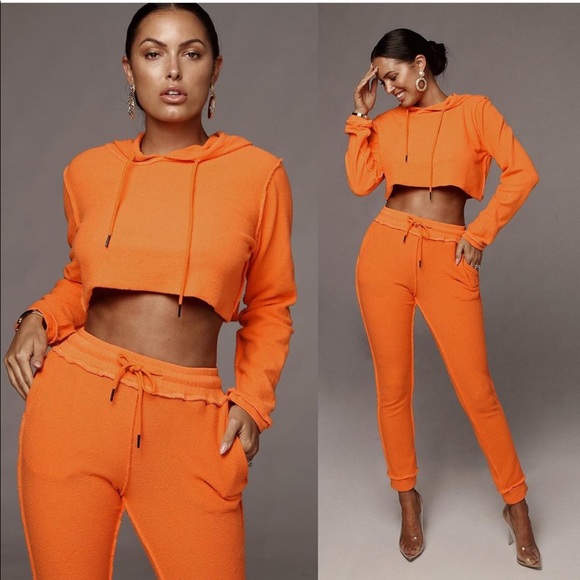 Pants - Elle Jogger Set-Orange